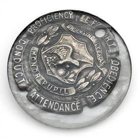 1917 Sterling Silver Brooklyn Daily Eagle Medal