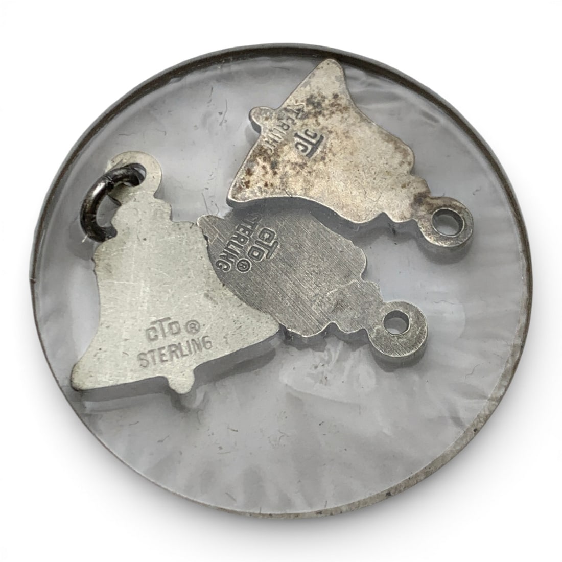 3 Sterling Silver Bell Charms - 2