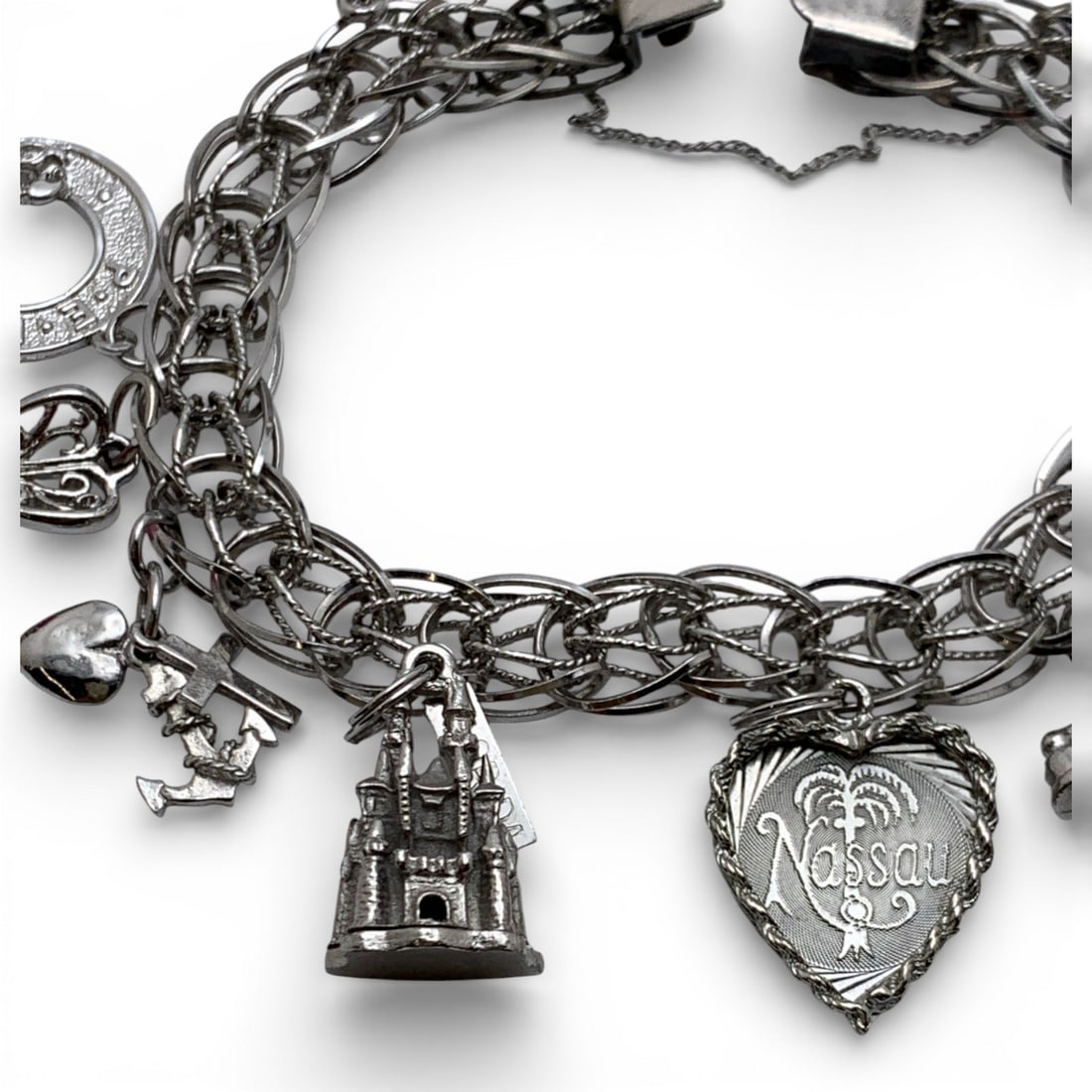 Sterling Silver Charm Bracelet - 3