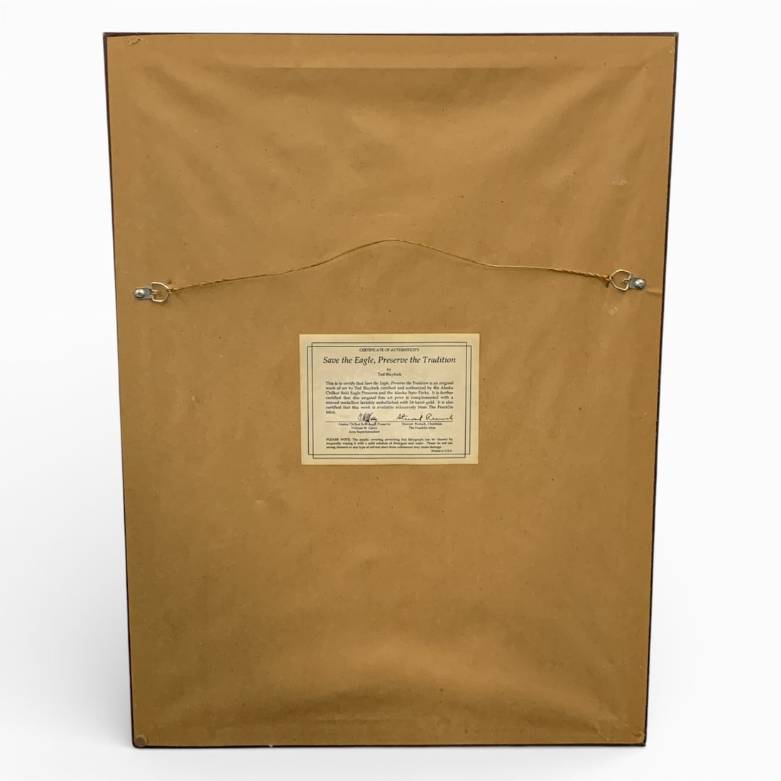 Signed Ted Blaylock Print, Save The Eagle - 5