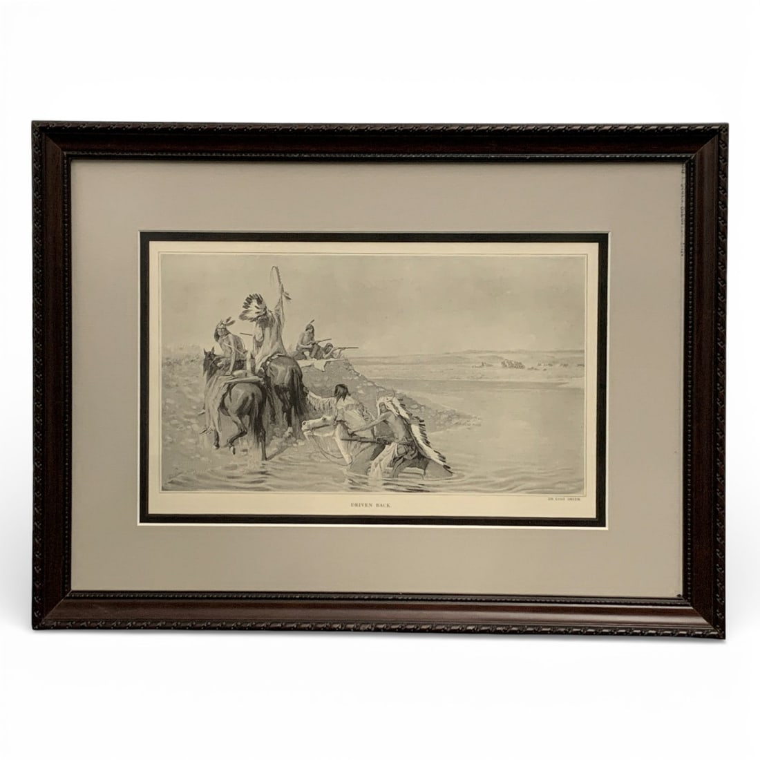 De Cost Smith Native American Print, Driven Back