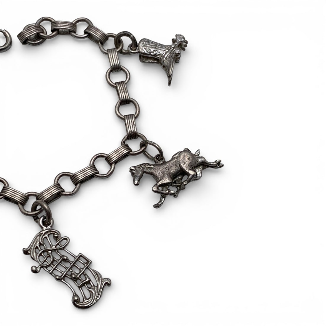 Sterling Silver Charm Bracelet - 3