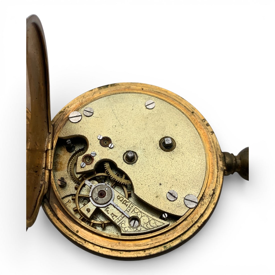 Gold Tone Pocket Watch - 5