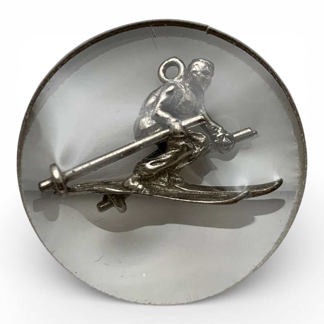 Sterling Silver Skier Charm - 2