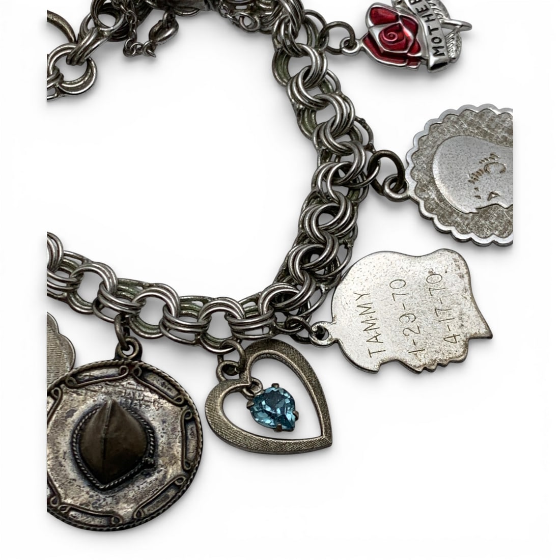 Sterling Silver Charm Bracelet - 3