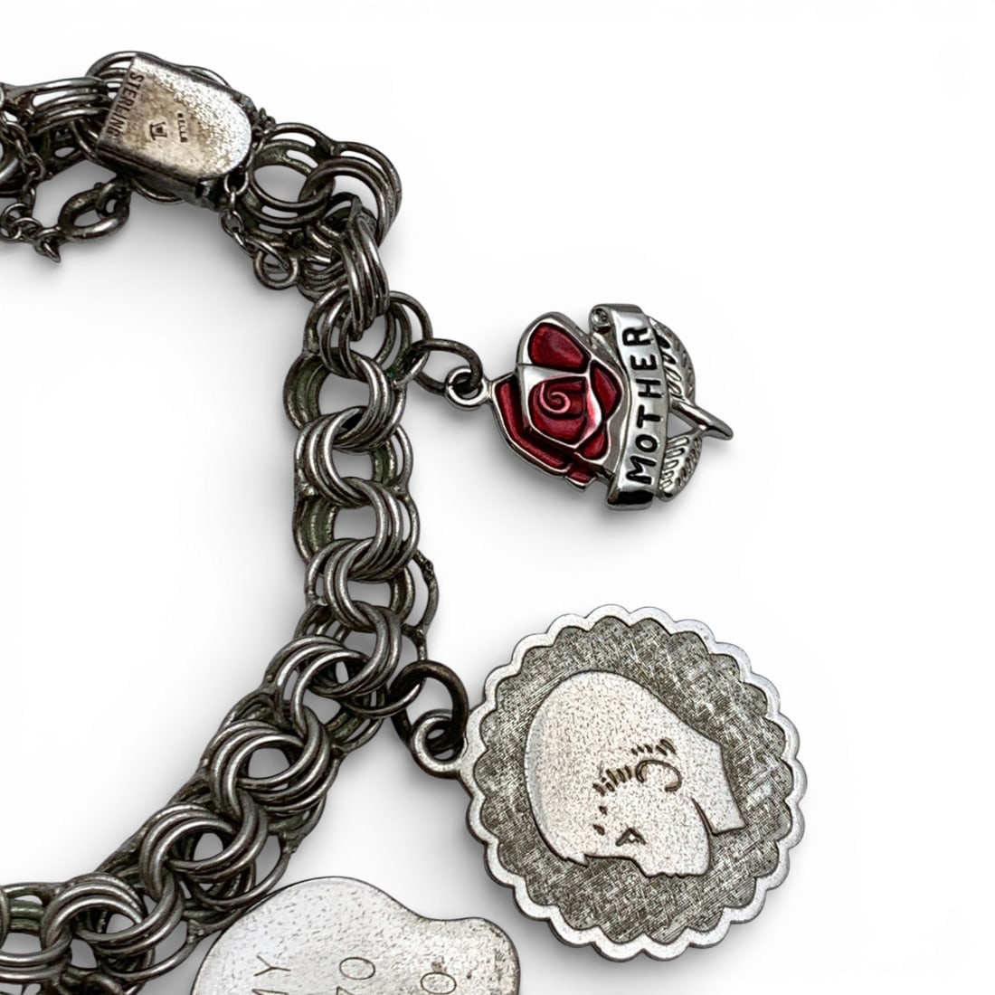 Sterling Silver Charm Bracelet - 4