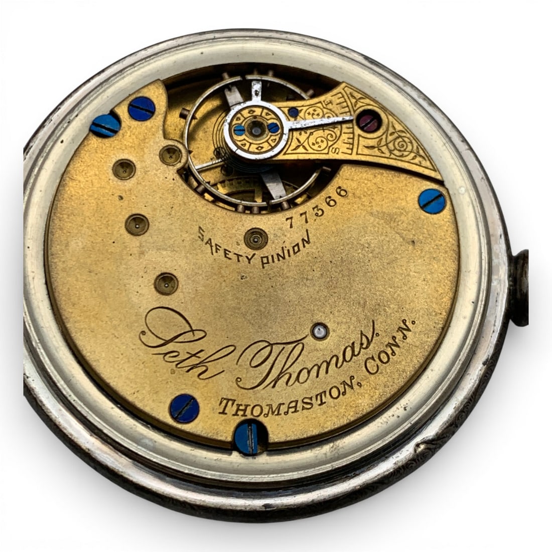 Seth Thomas Coin Pocket Watch - 5