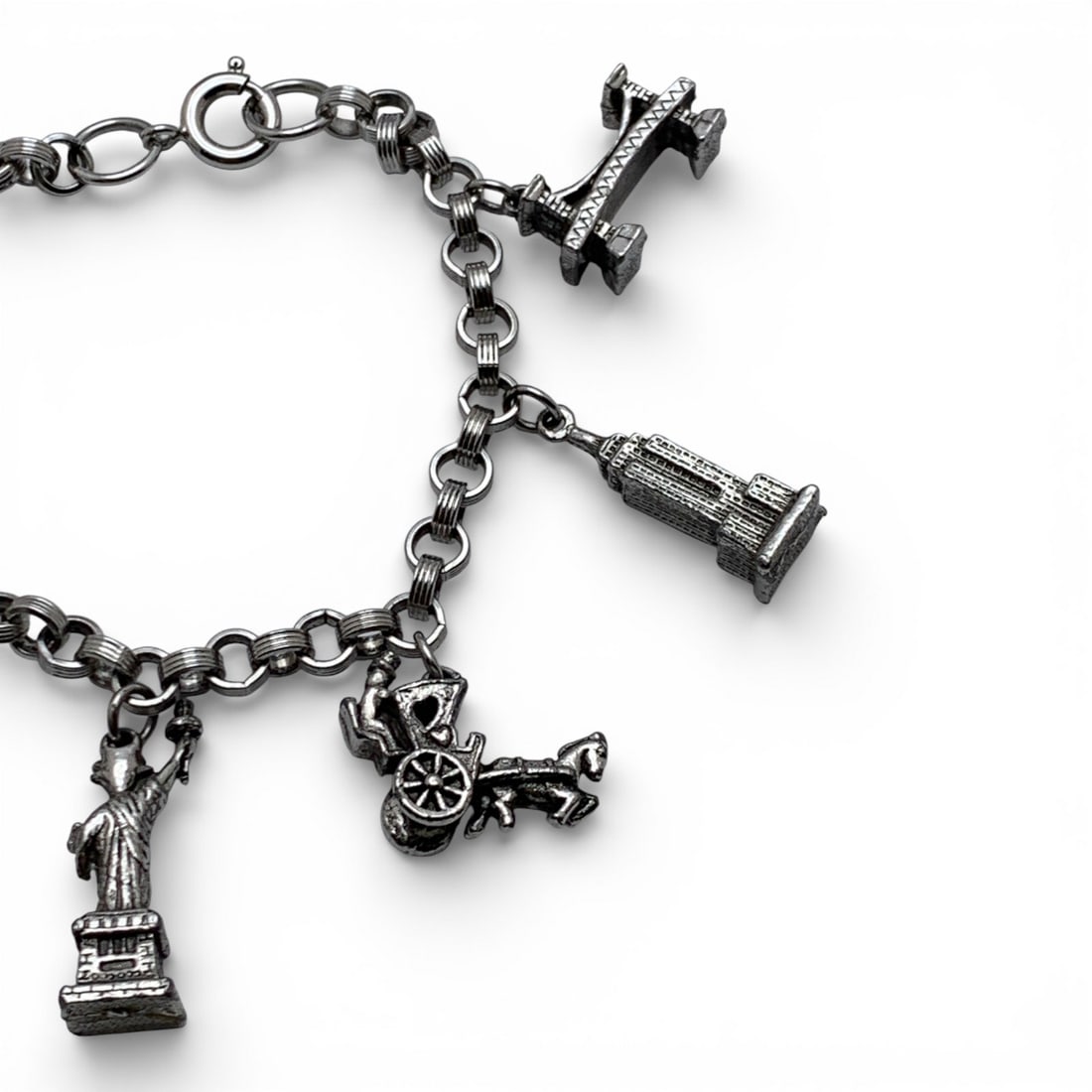 Silver Tone Charm Bracelet - 3
