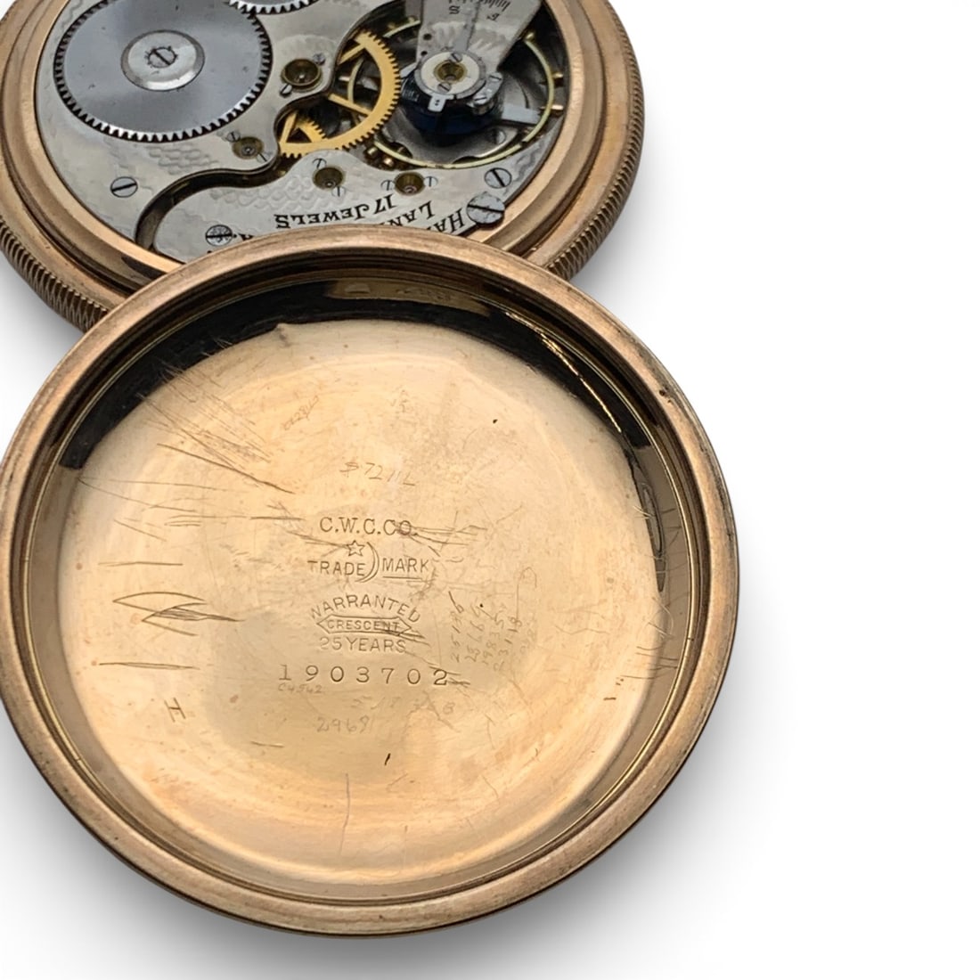 Hamilton Gold Filled Pocket Watch - 3