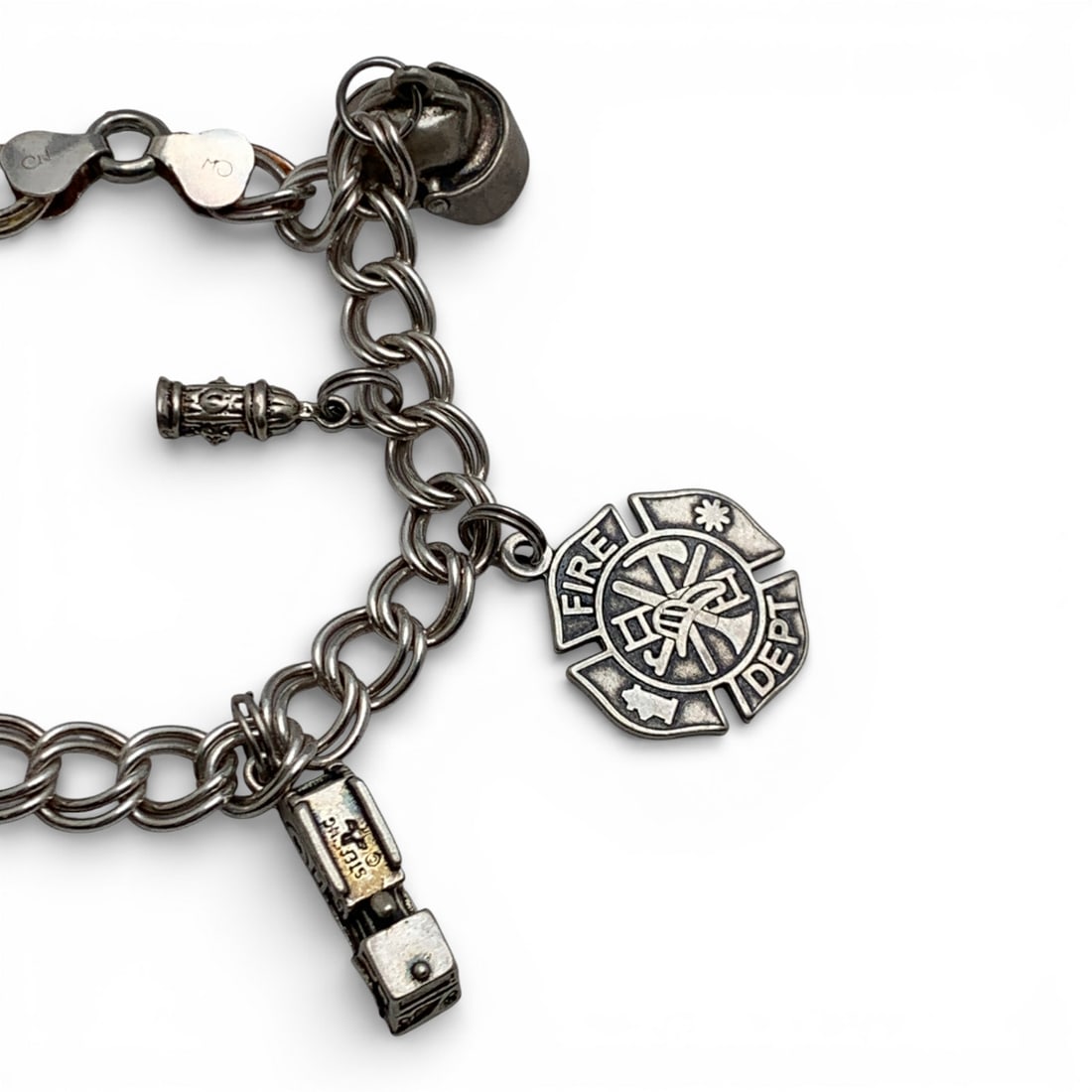 Sterling Silver Charm Bracelet - 3