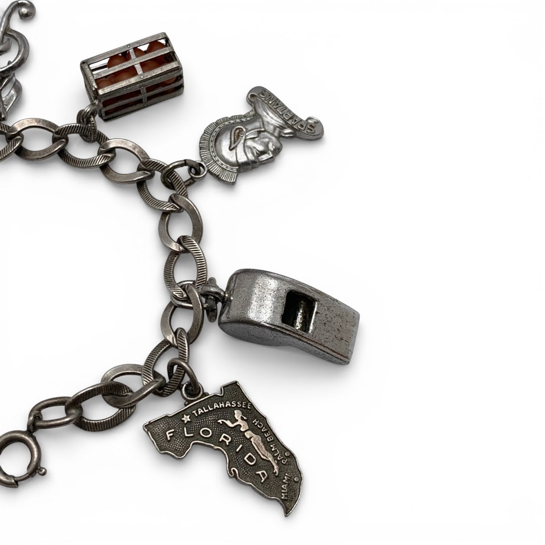 Sterling Silver Charm Bracelet - 4