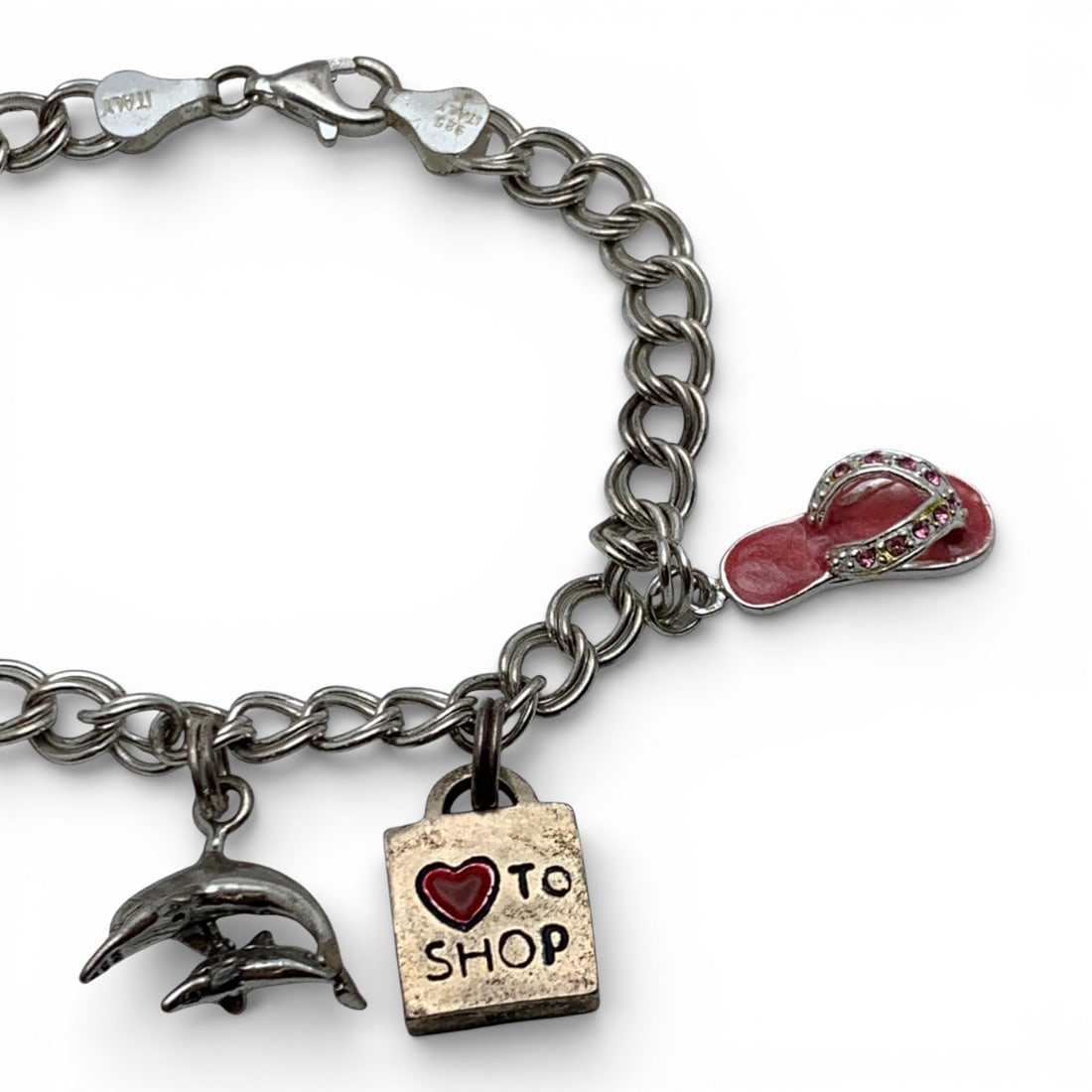 Silver Charm Bracelet - 3