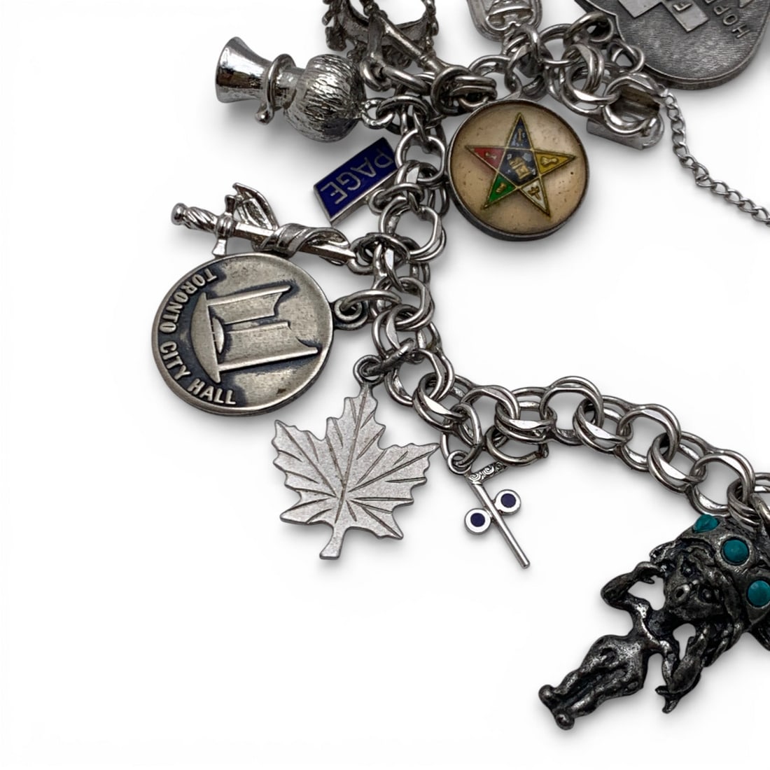 Sterling Silver Charm Bracelet - 3