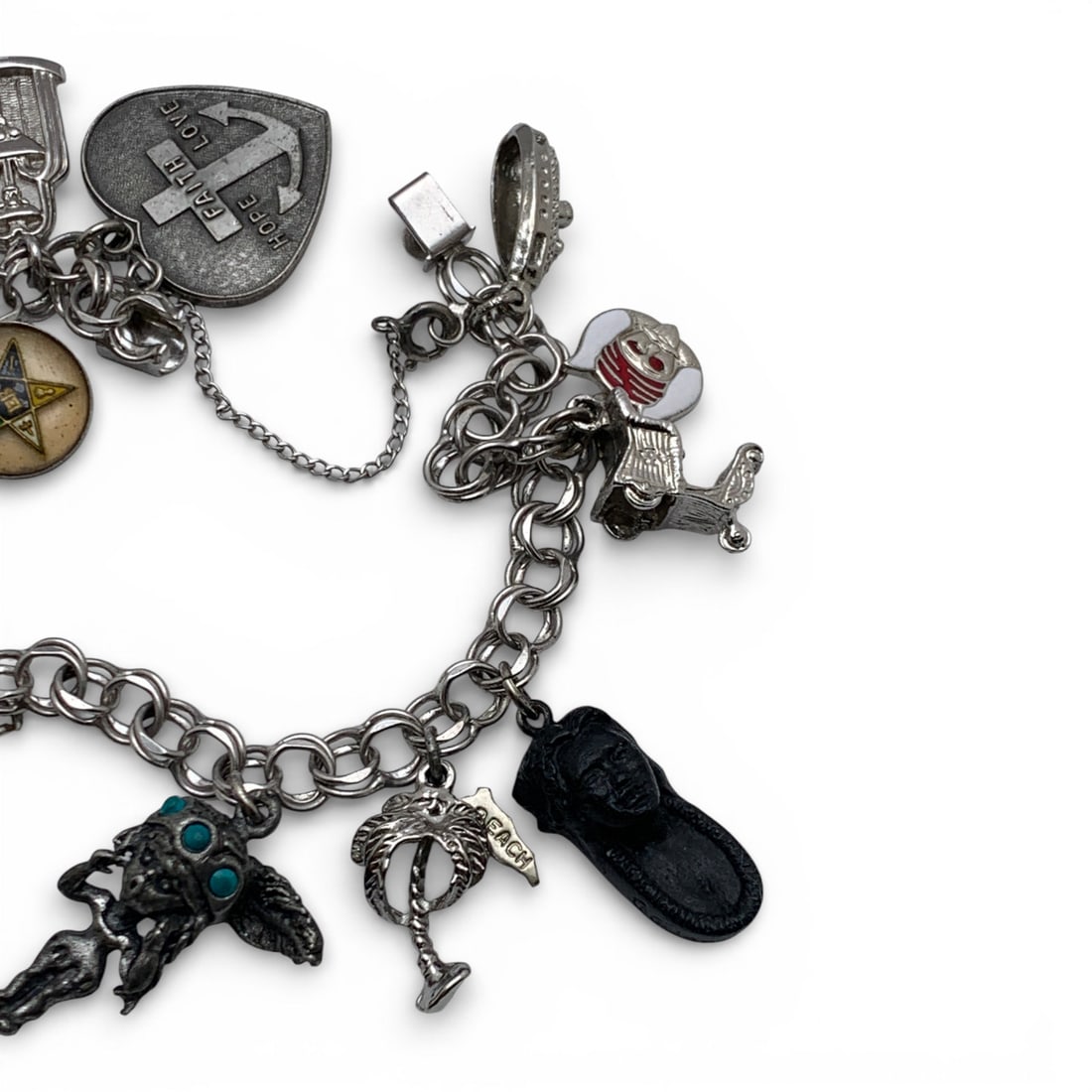 Sterling Silver Charm Bracelet - 4