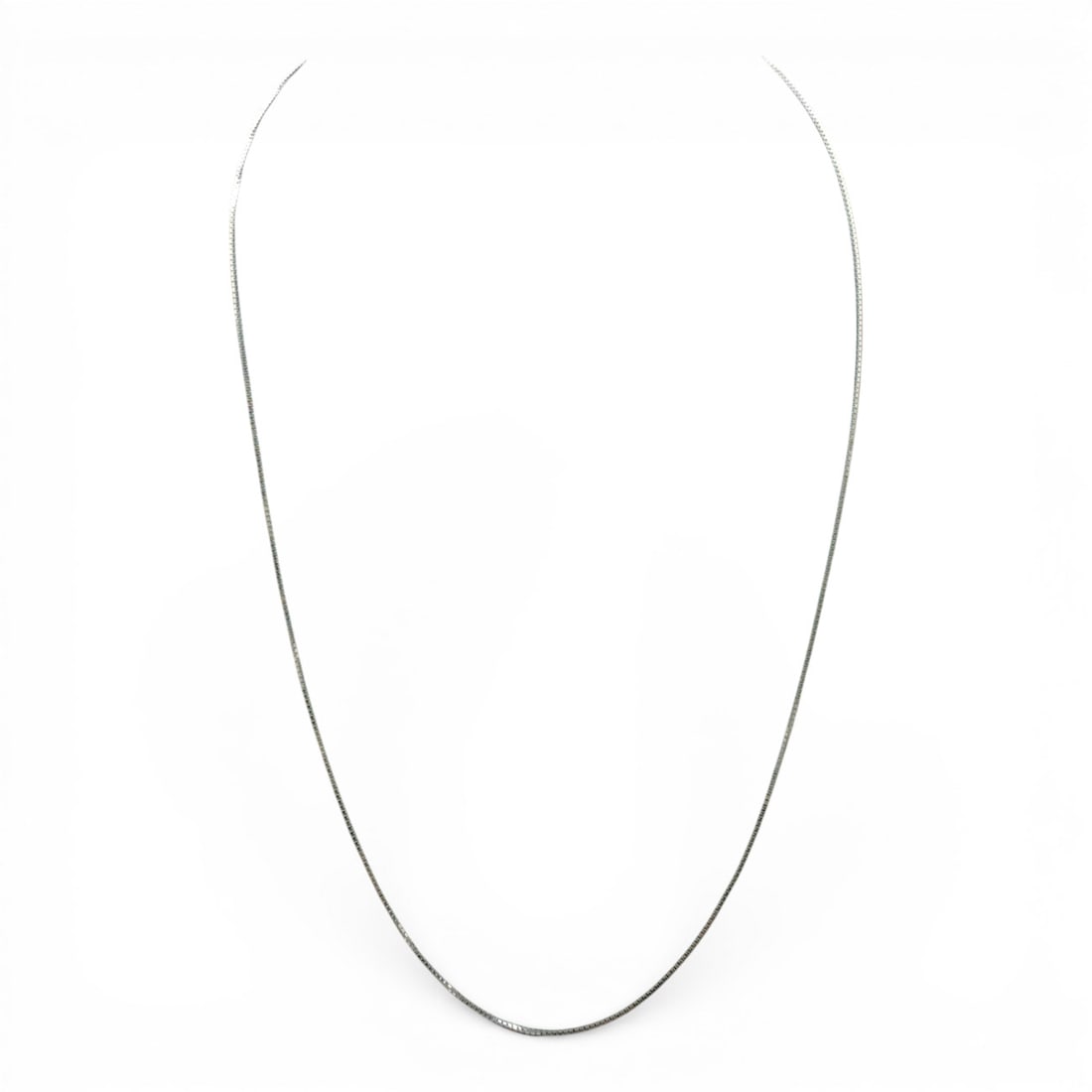 Sterling Silver Box Chain Necklace - 3