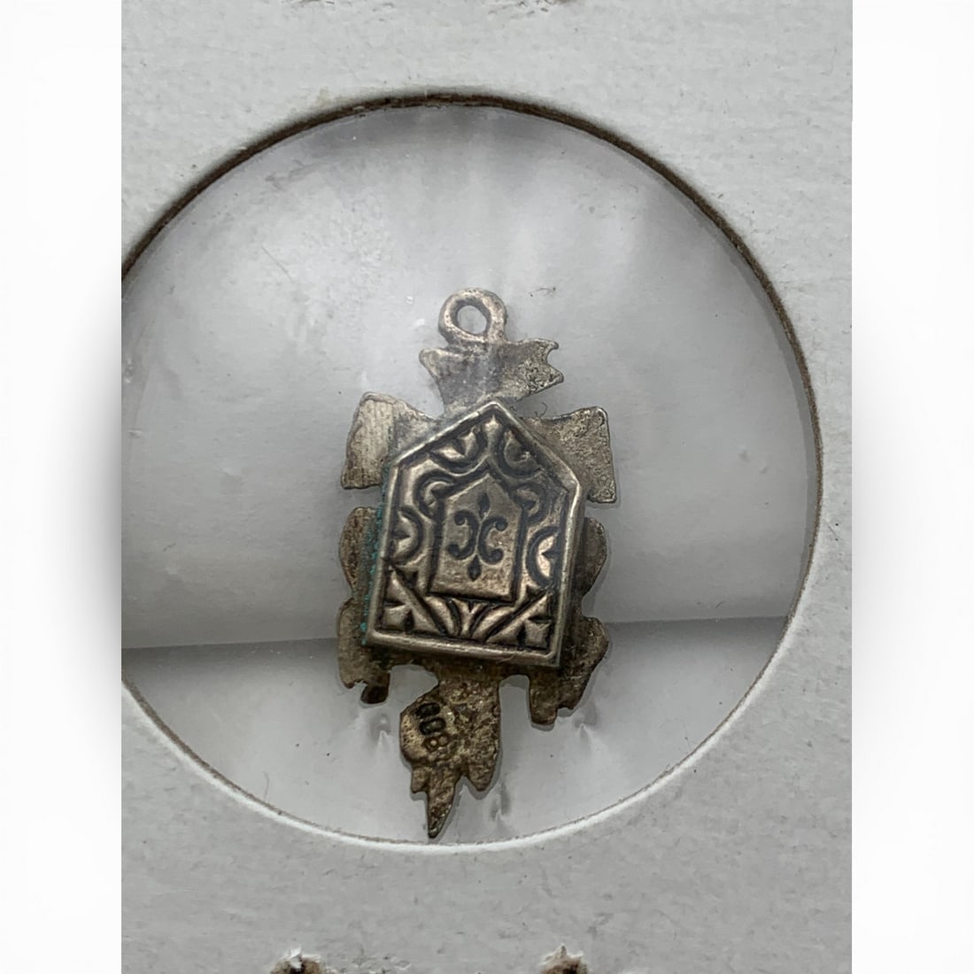 800 Silver Cuckoo Clock Charm - 2