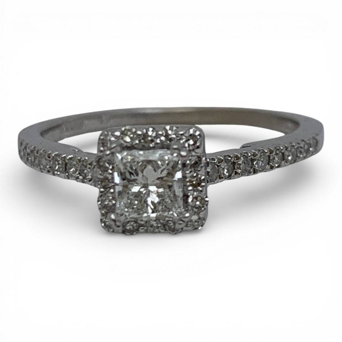 14k White Gold & Diamond Ring - 5