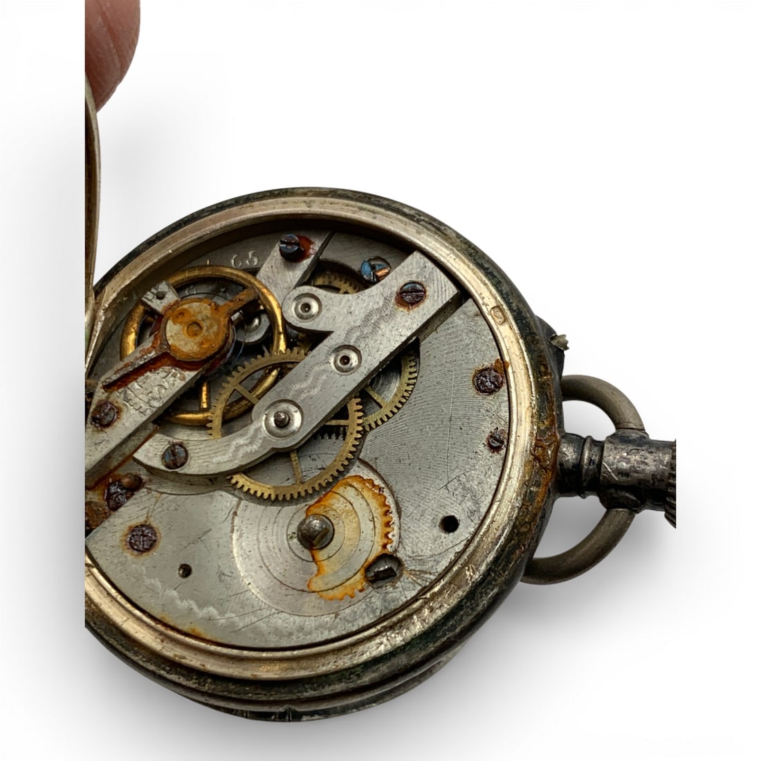 800 Silver Pocket Watch - 6