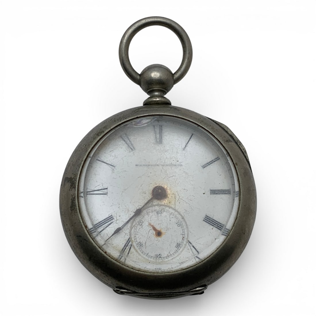 Hampden Silver Tone Pocket Watch