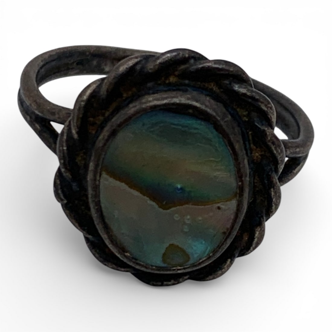 Silver & Abalone Ring - 3