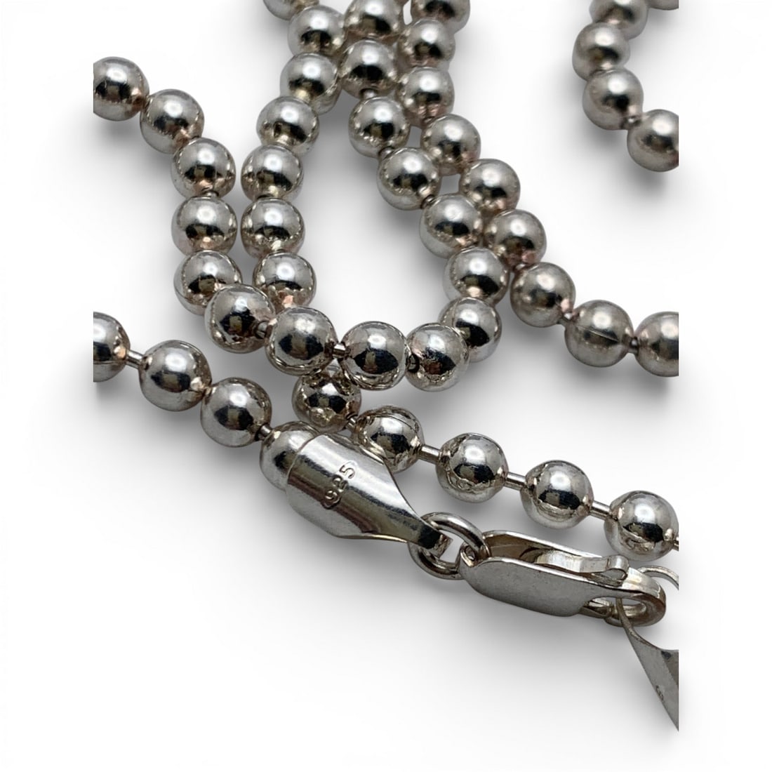 Sterling Silver Beaded Necklace - 2