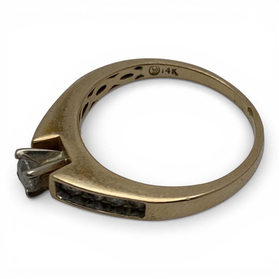 14k Yellow Gold & Diamond Ring - 3