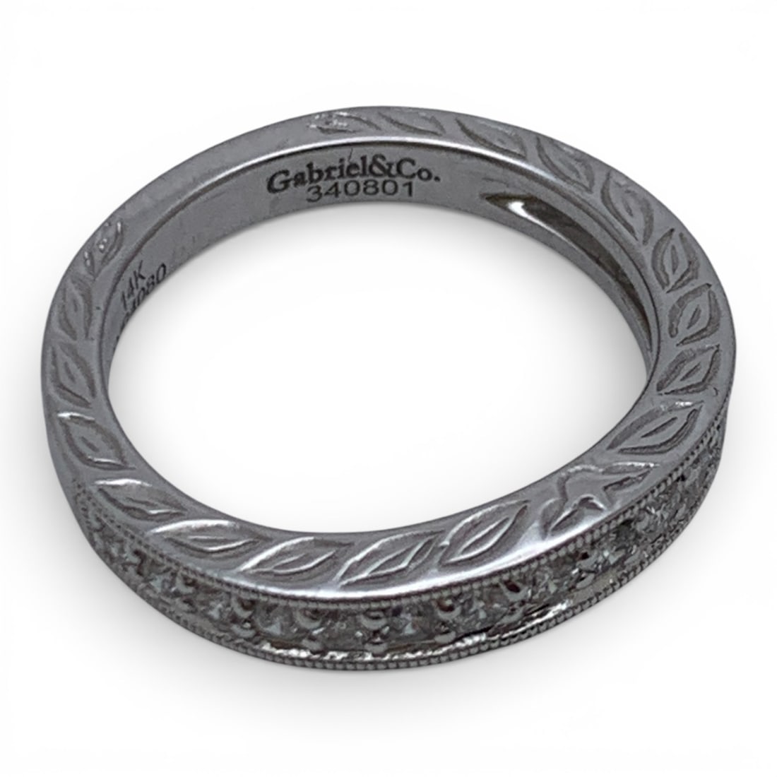 14k White Gold & Diamond Ring - 3