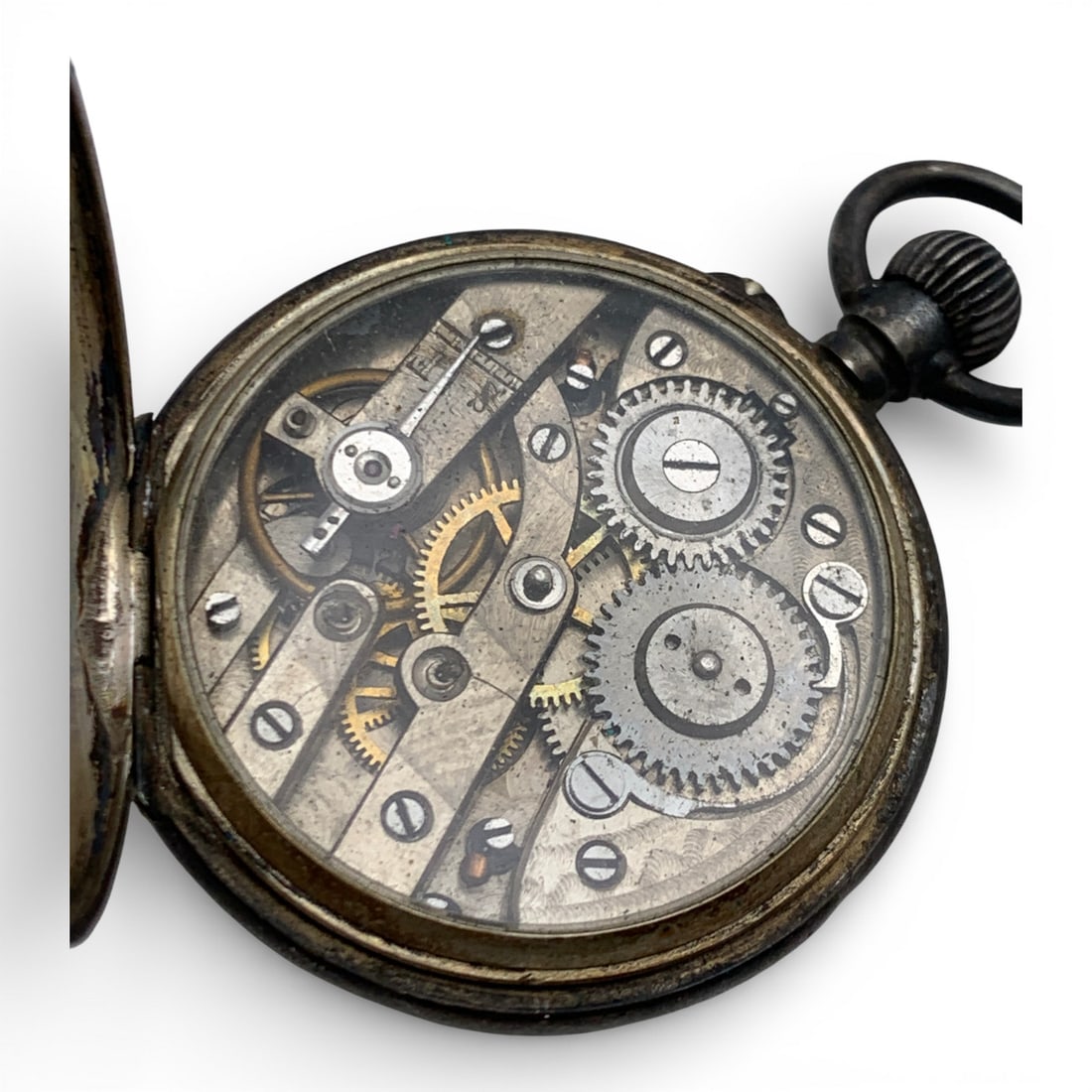 Silver Tone Pocket Watch - 4