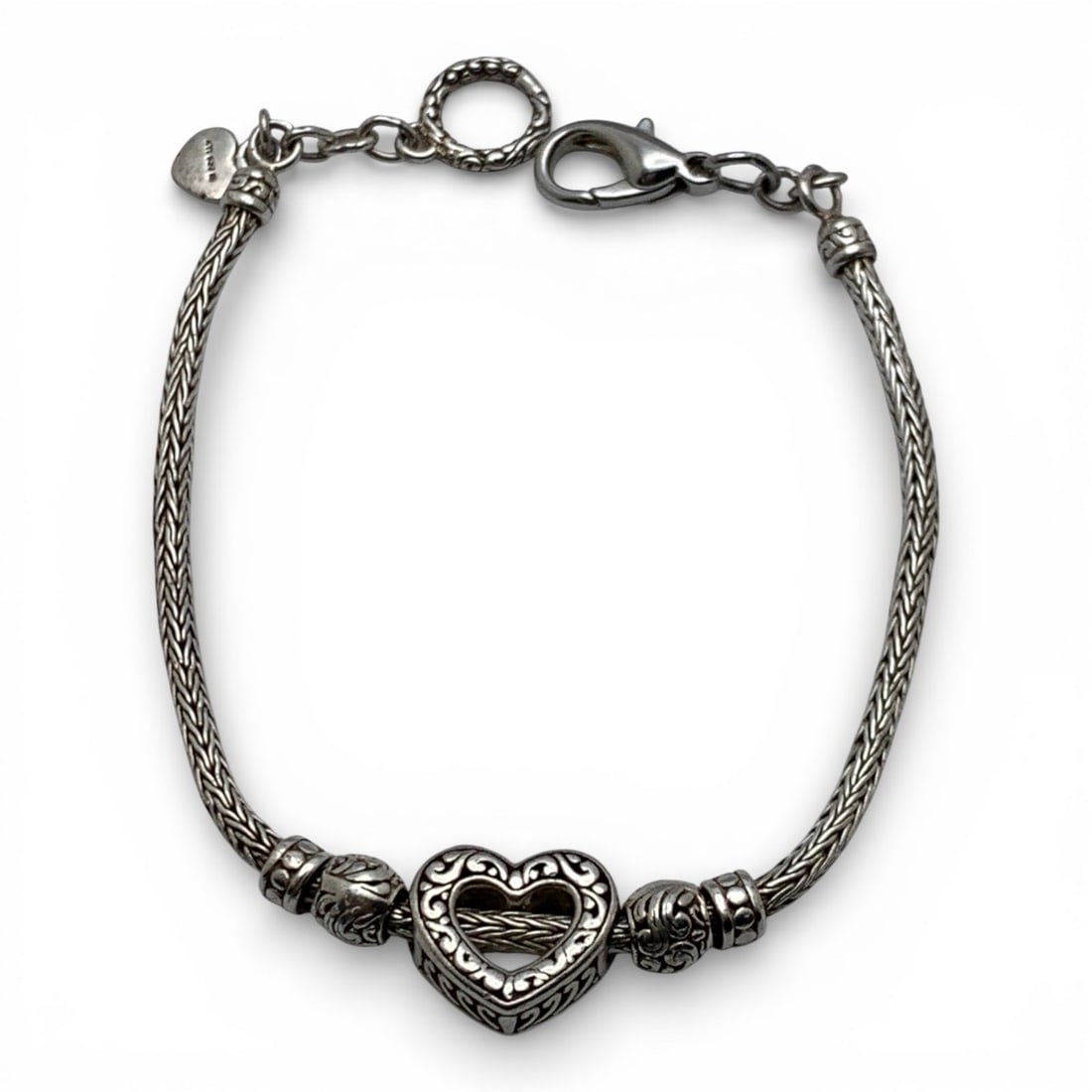 Sterling Silver Heart Bracelet