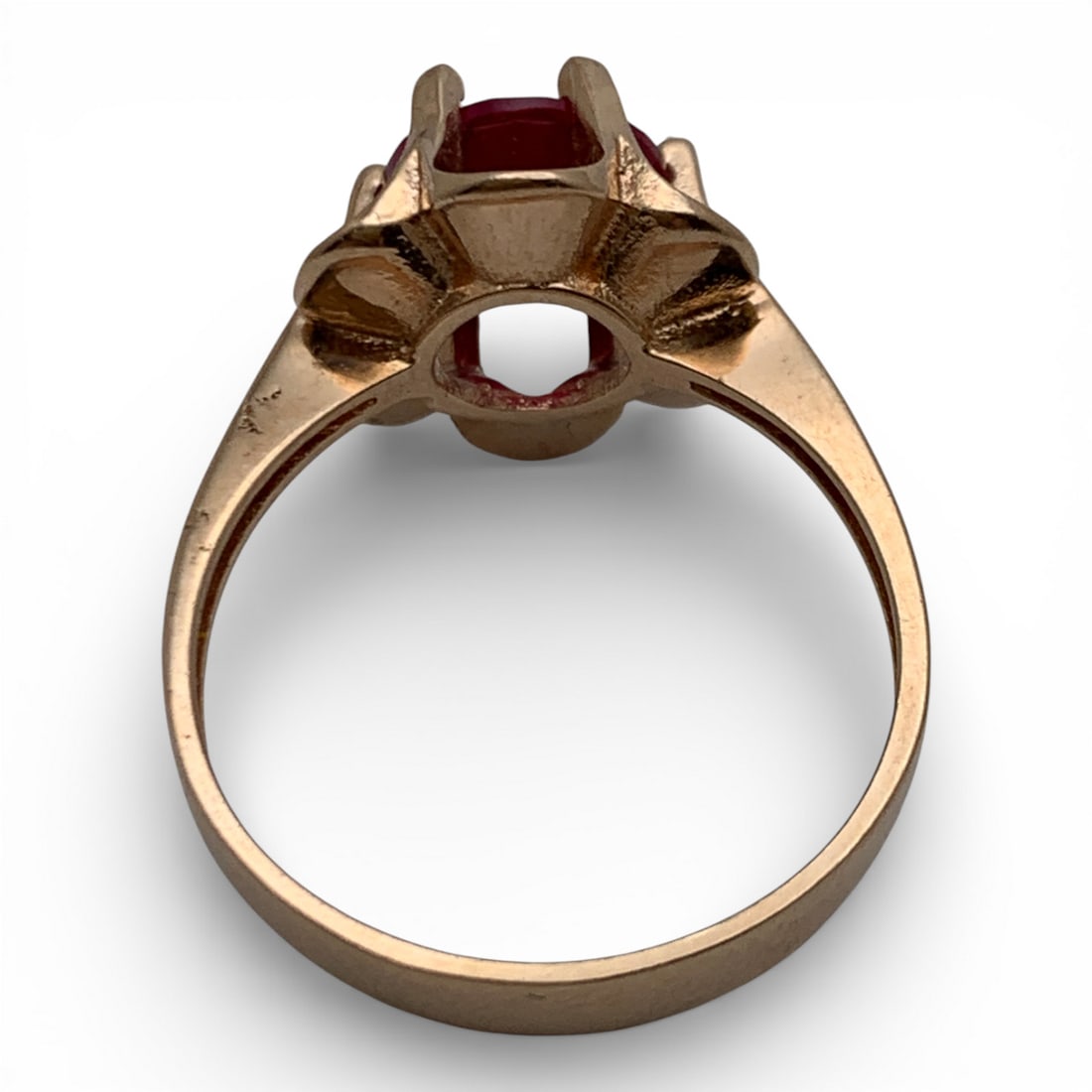 14k Yellow Gold & Ruby Ring - 2