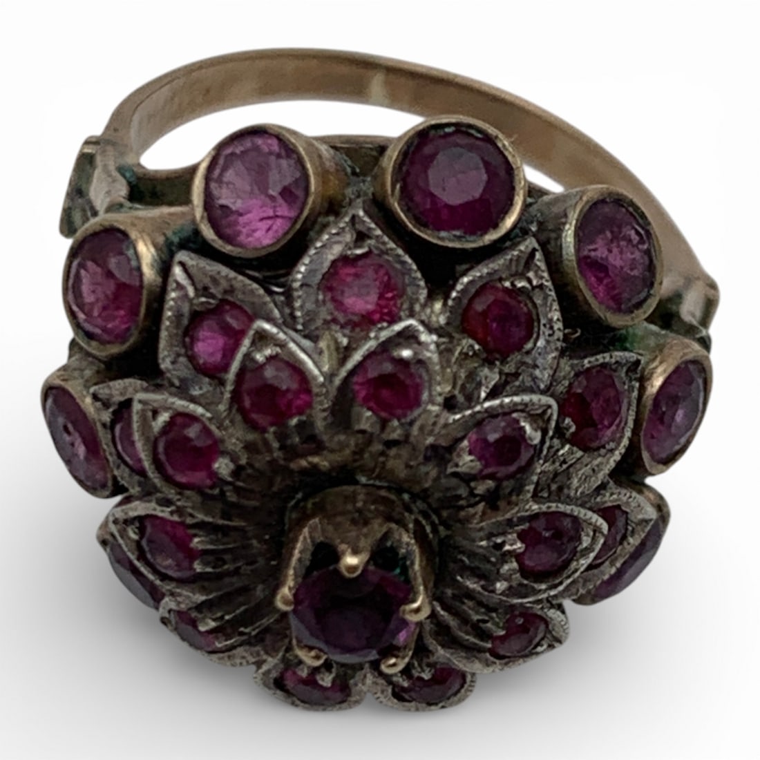 Victorian 14k Yellow Gold & Ruby Ring - 4