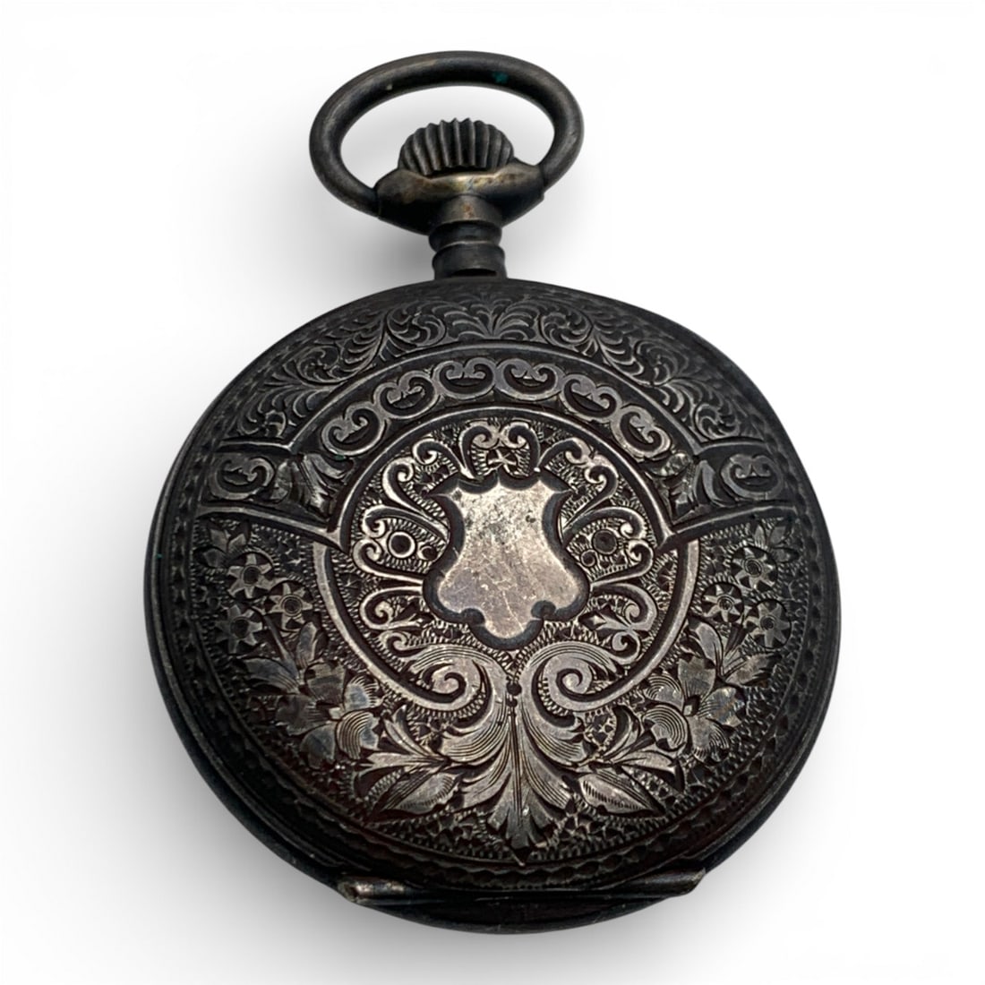 Tempus 935 Silver Pocket Watch - 2