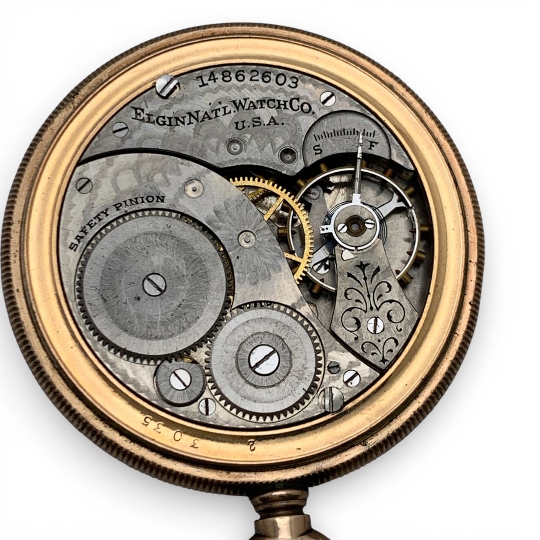Elgin Gold Filled Pocket Watch - 8
