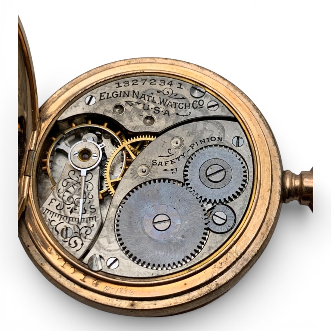 Elgin Gold Filled Pocket Watch - 14