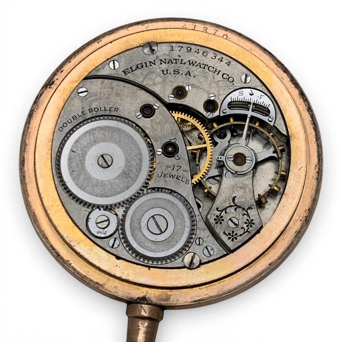 Elgin Gold Filled Pocket Watch - 4