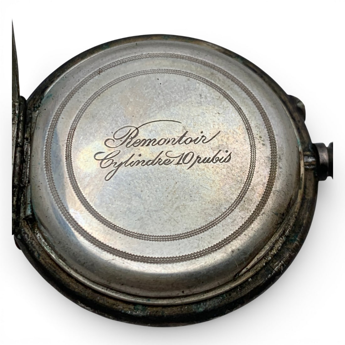 Silver Tone Pocket Watch - 4