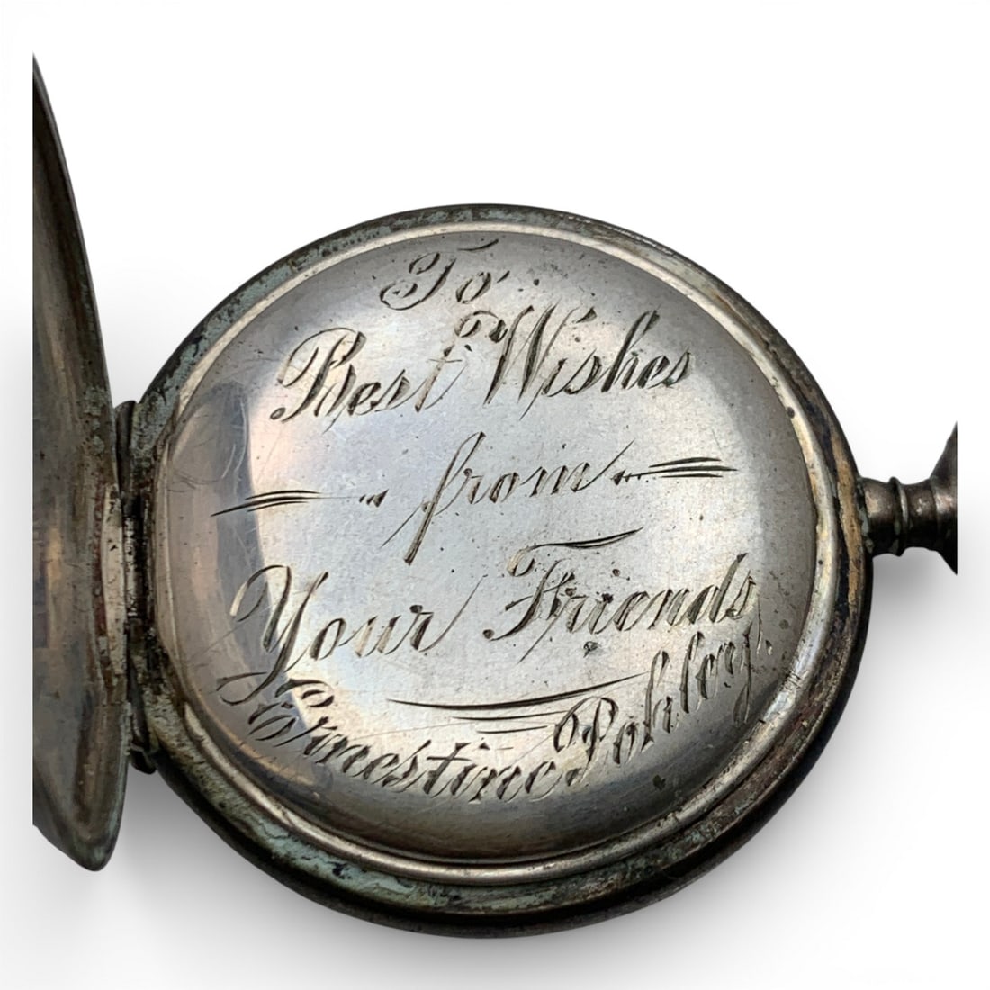 800 Silver Pocket Watch - 5