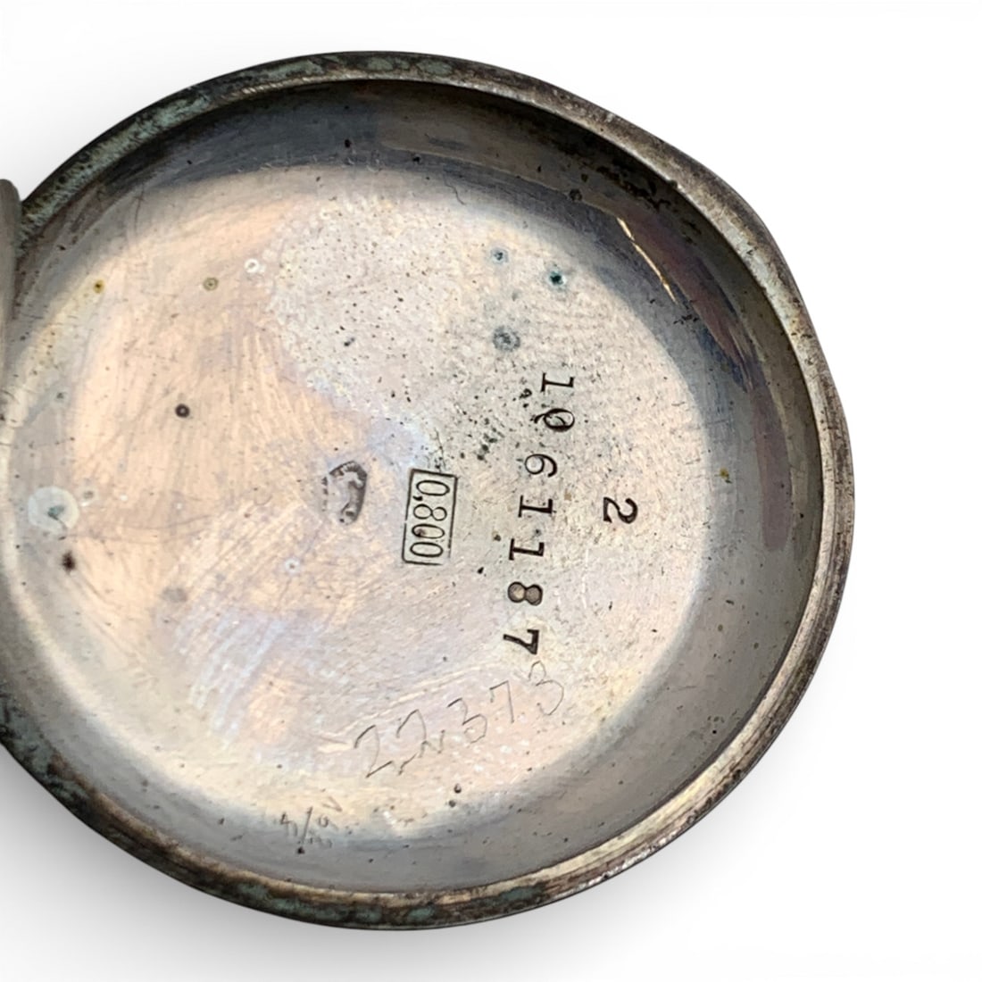 800 Silver Pocket Watch - 6