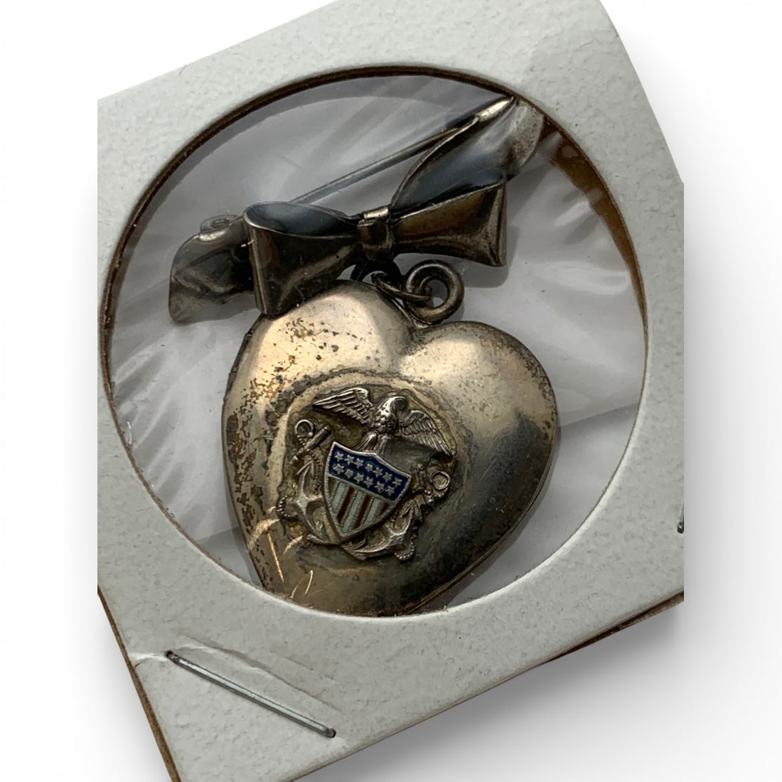 Sterling Silver Heart Pin