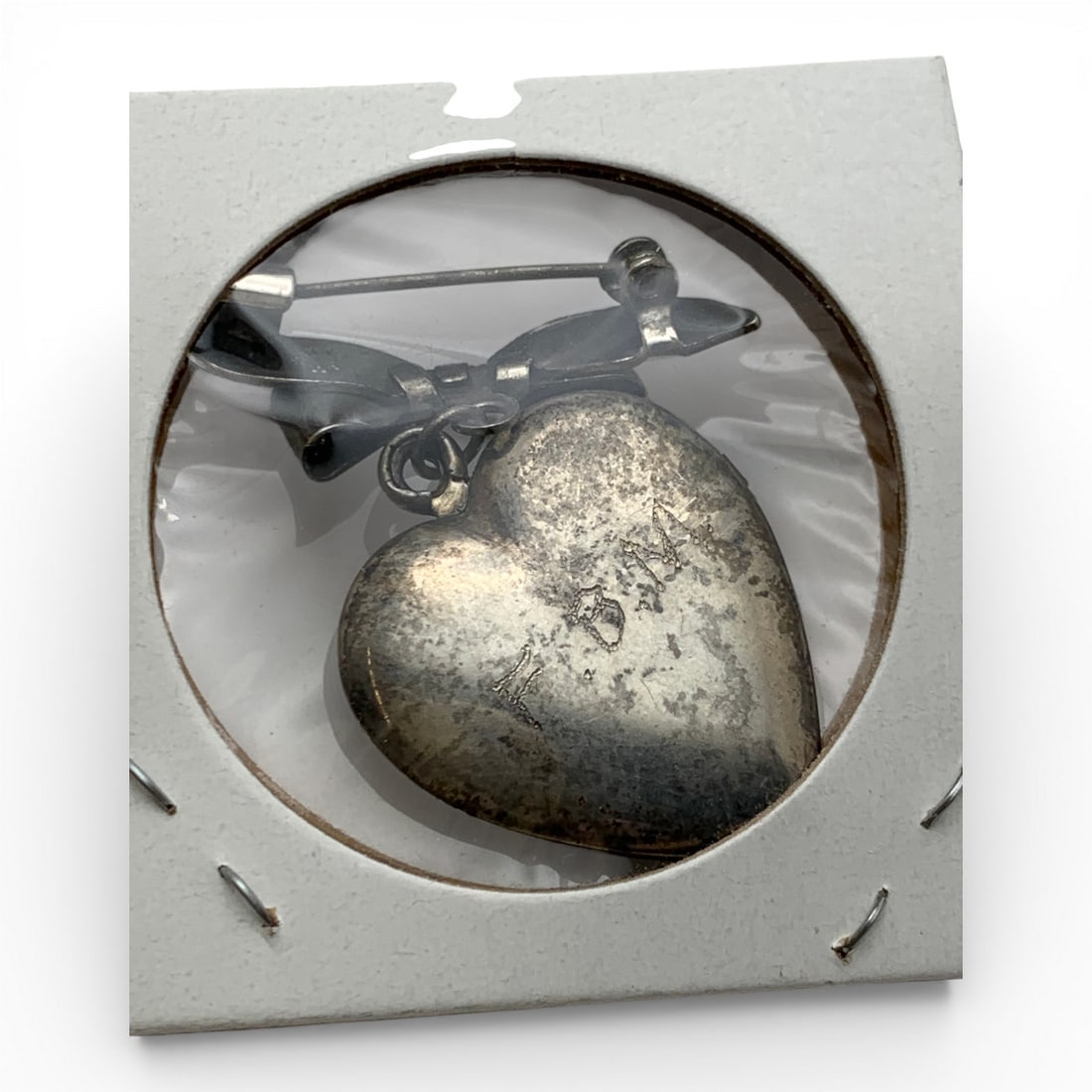 Sterling Silver Heart Pin - 2