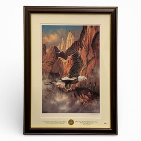 Signed Ted Blaylock Print, Save The Eagle
