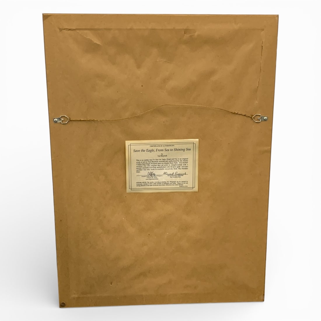 Signed Ted Blaylock Print, Save The Eagle - 5