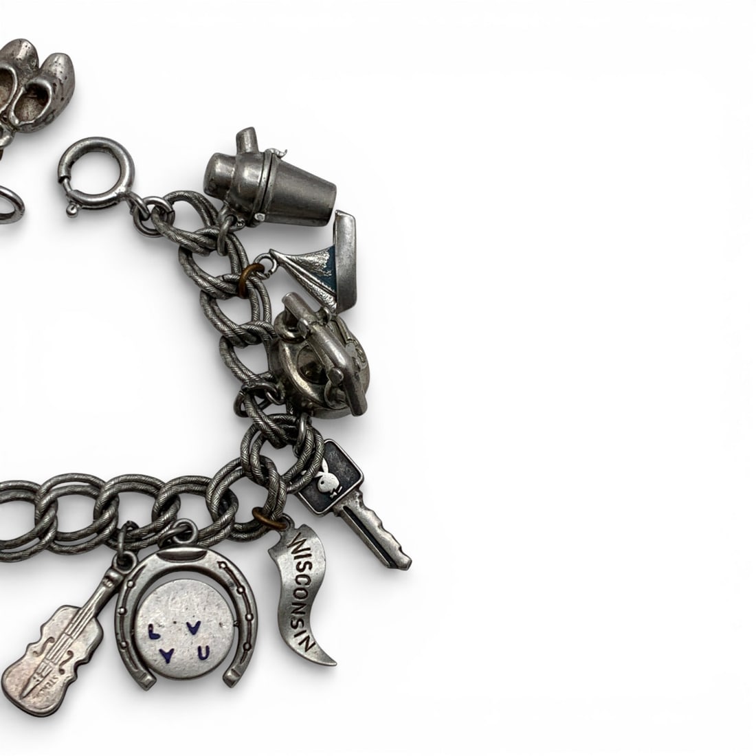 Sterling Silver Charm Bracelet - 4