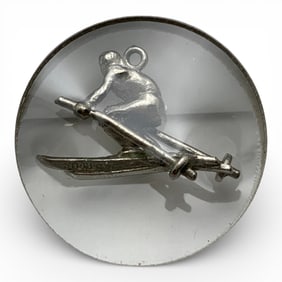 Sterling Silver Skier Charm