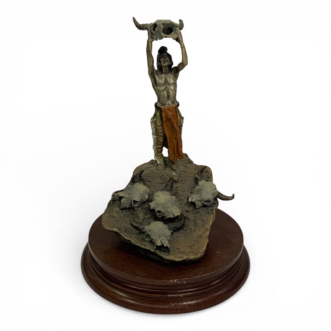 1990 Style Of Frederic Remington Pewter Sculpture (1 of 10)