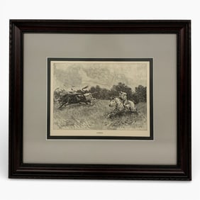 Framed Print, Cowboys
