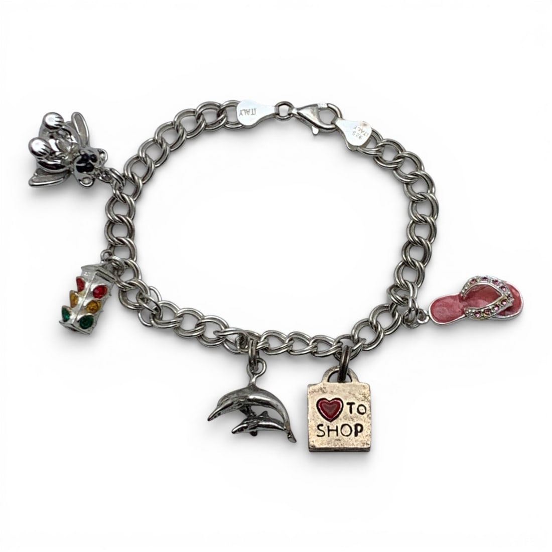 Silver Charm Bracelet (1 of 3)