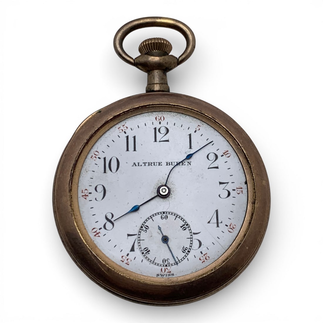 Altrue Buren Gold Tone Pocket Watch (1 of 4)