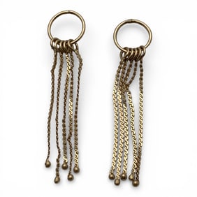 Pair Of 14k Yellow Gold Earrings