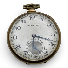 Hamilton Gold Filled Pocket Watch